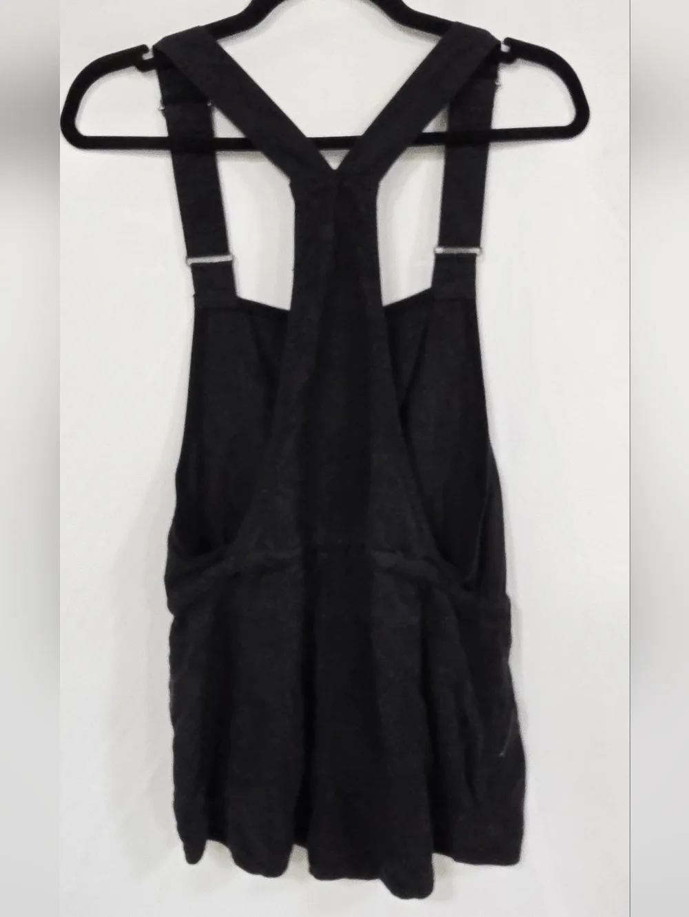 Aritzia Wilfred Free women S Beatriz romper overalls shorts black minimalist - Picture 8 of 10